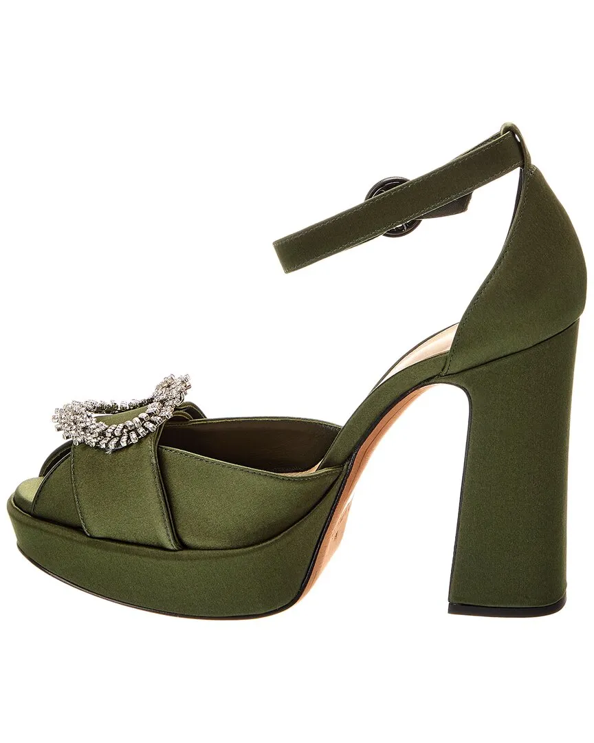 Alexandre Birman Madelina Curve 120 Satin Platform Pump