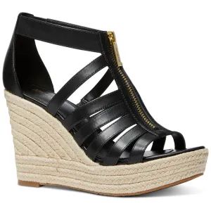 Bradley Womens Zipper Manmade Wedge Heels