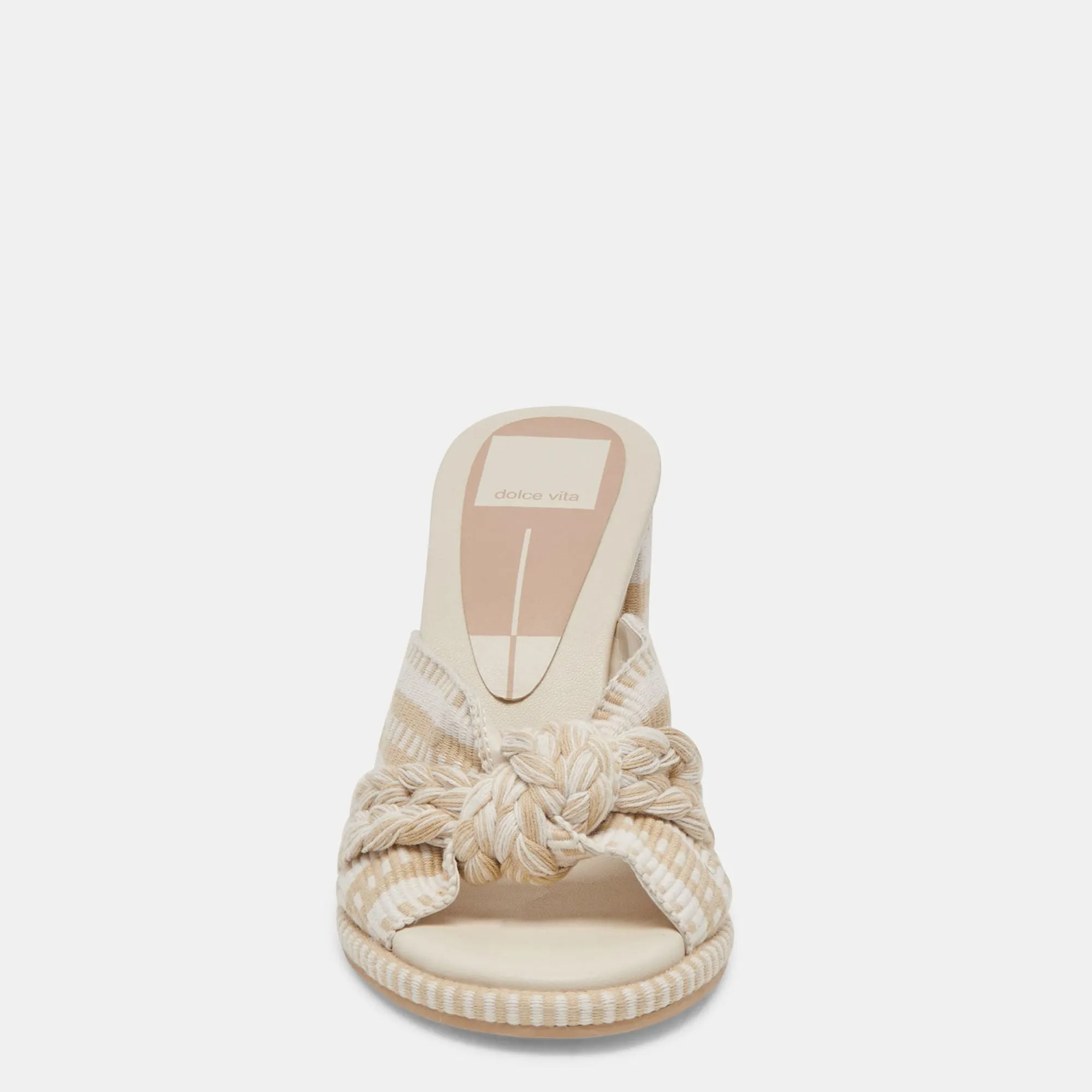 Brilah Heels Natural Multi Woven