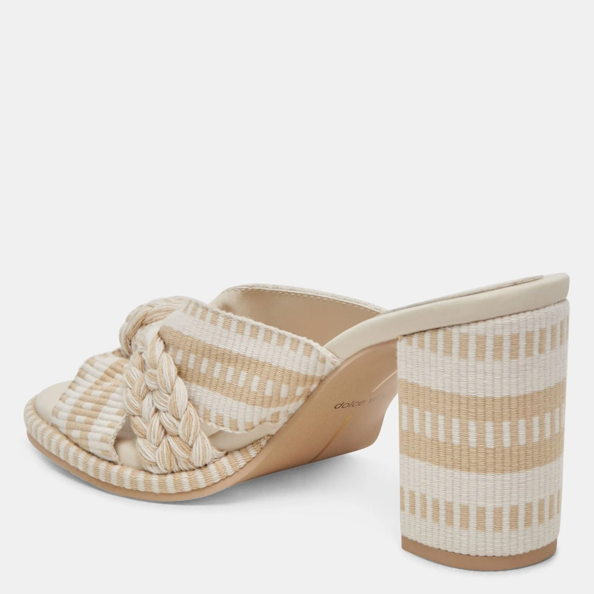 Brilah Heels Natural Multi Woven