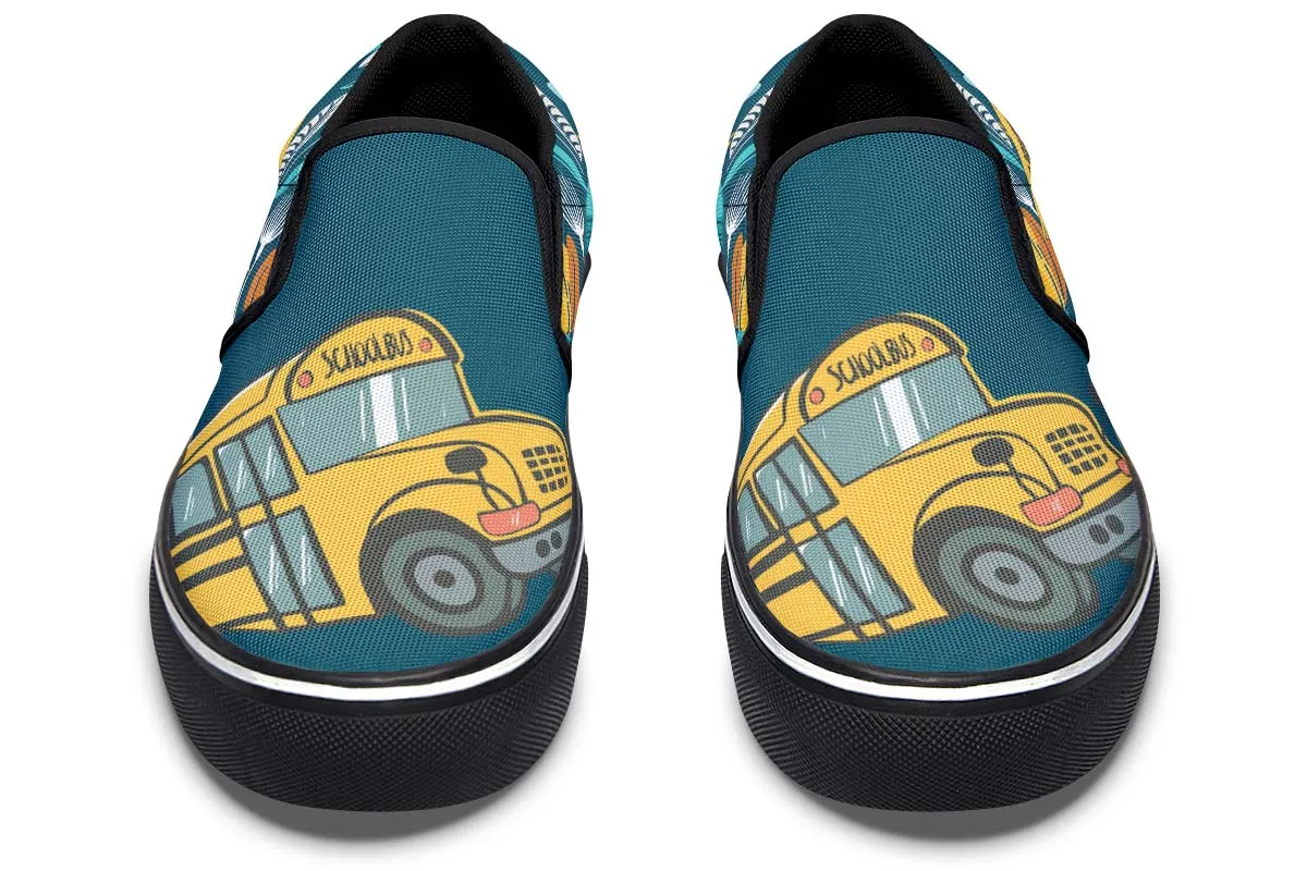 Doodle School Bus Driver Slip-On Shoes