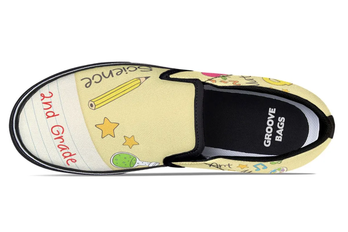 Elementary School Teacher Shoes 2nd Grade Slip-On Shoes