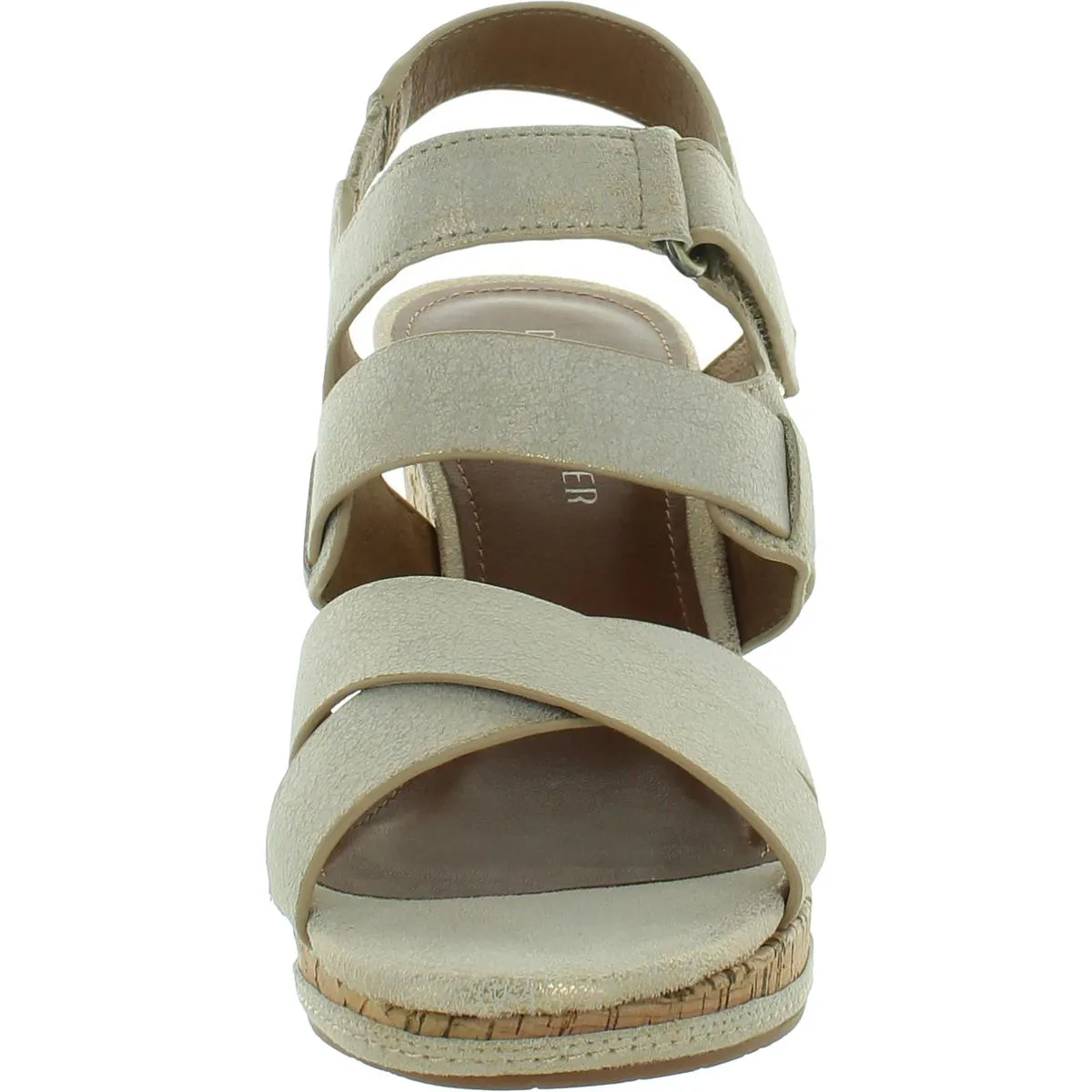 Fabllebm Womens Leather Cushioned Footbed Pumps
