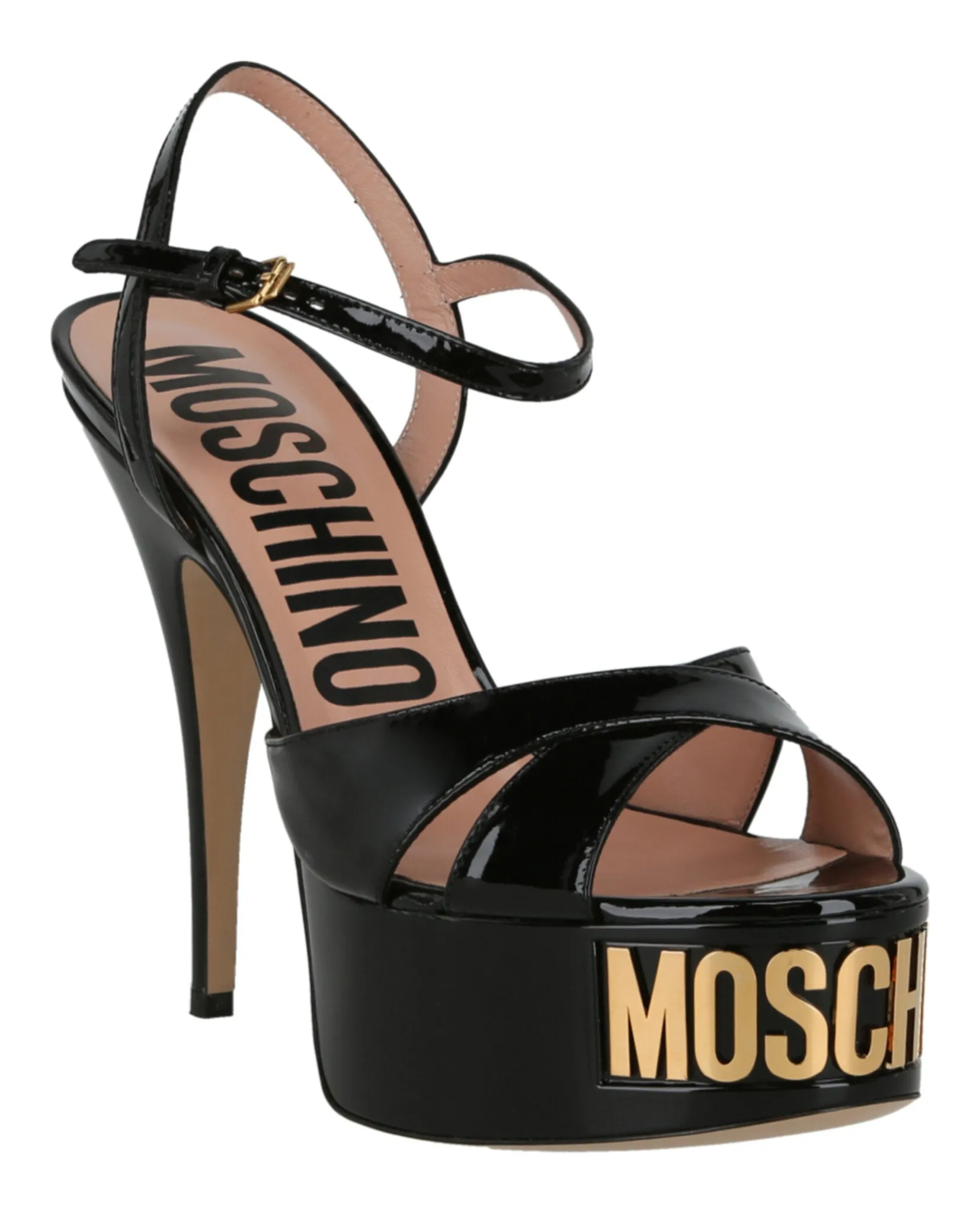 Gold-Tone Logo Pump