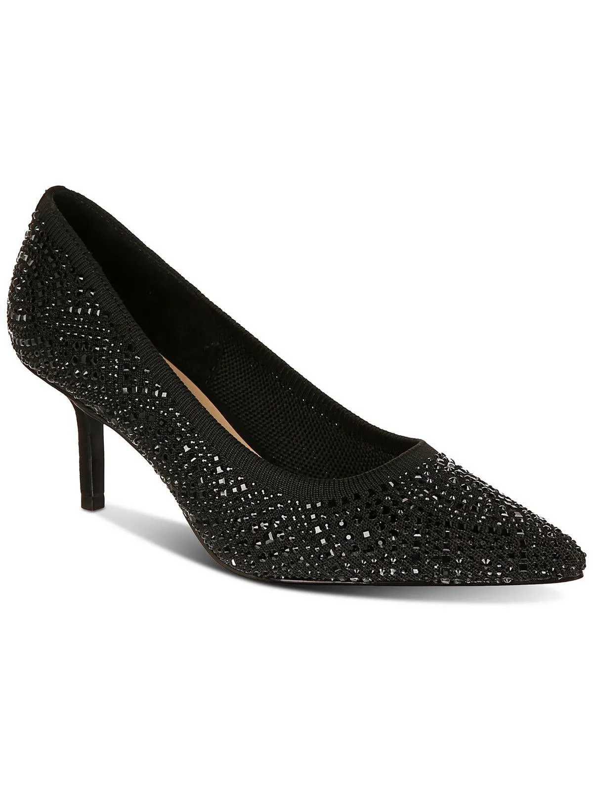 Heathere Womens Rhinestone Pointed Toe Pumps