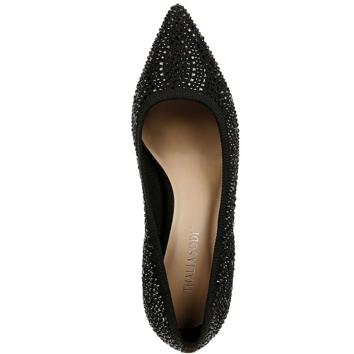 Heathere Womens Rhinestone Pointed Toe Pumps