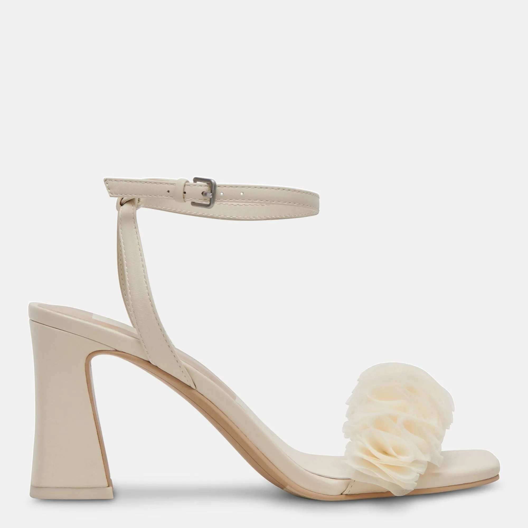 Iesha Heels Ivory Leather