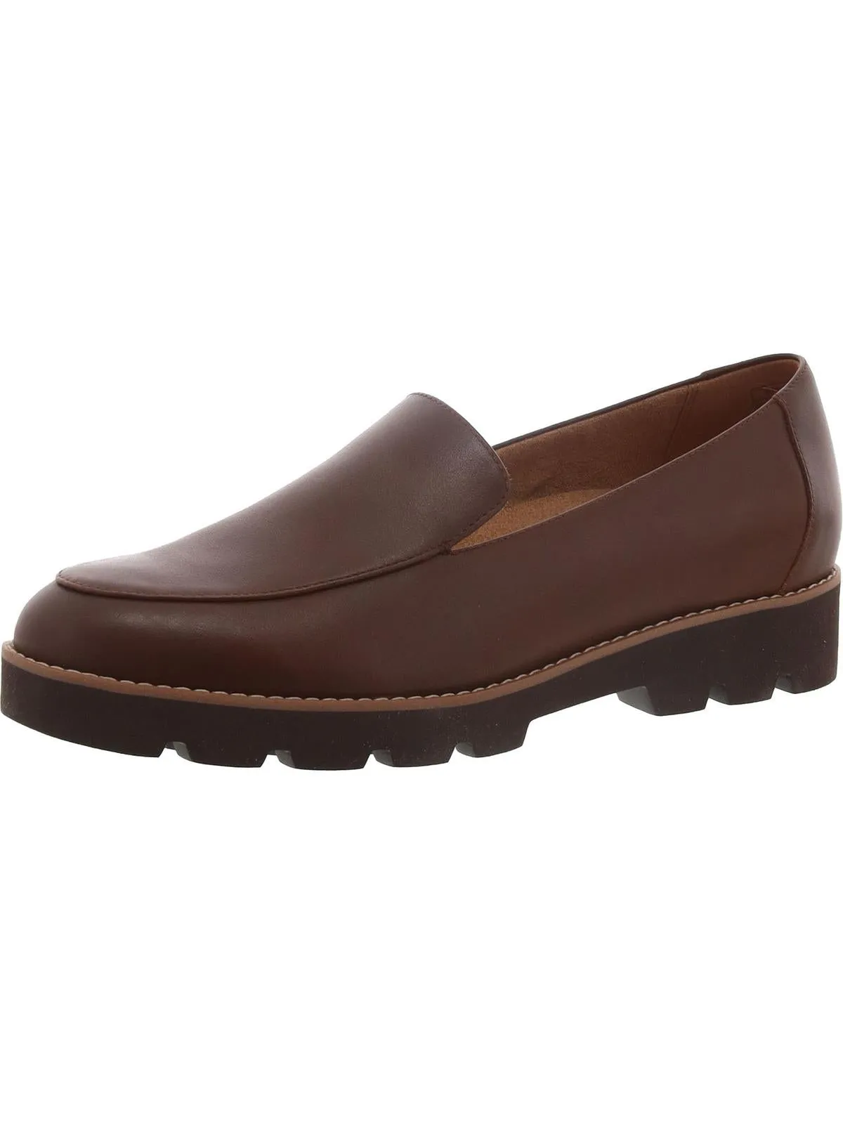 Kensley Womens Patent Leather Slip On Loafers