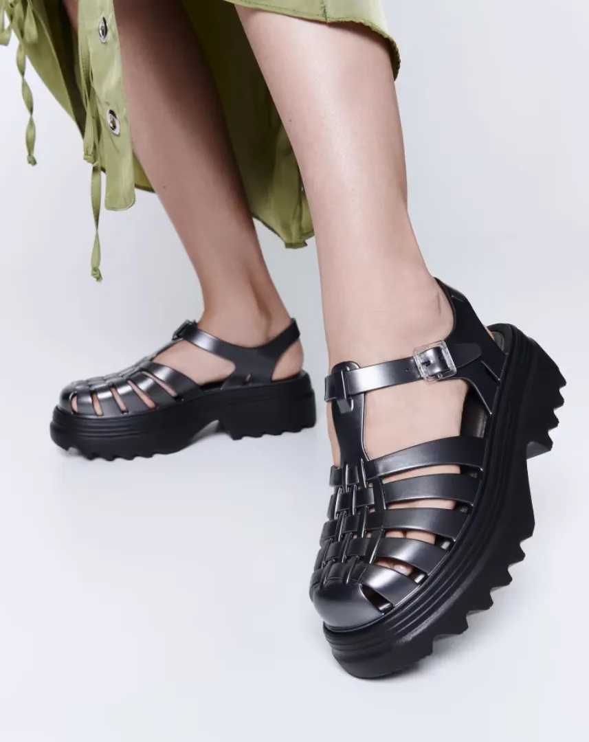 Possession Platform in Black/Silver from Melissa
