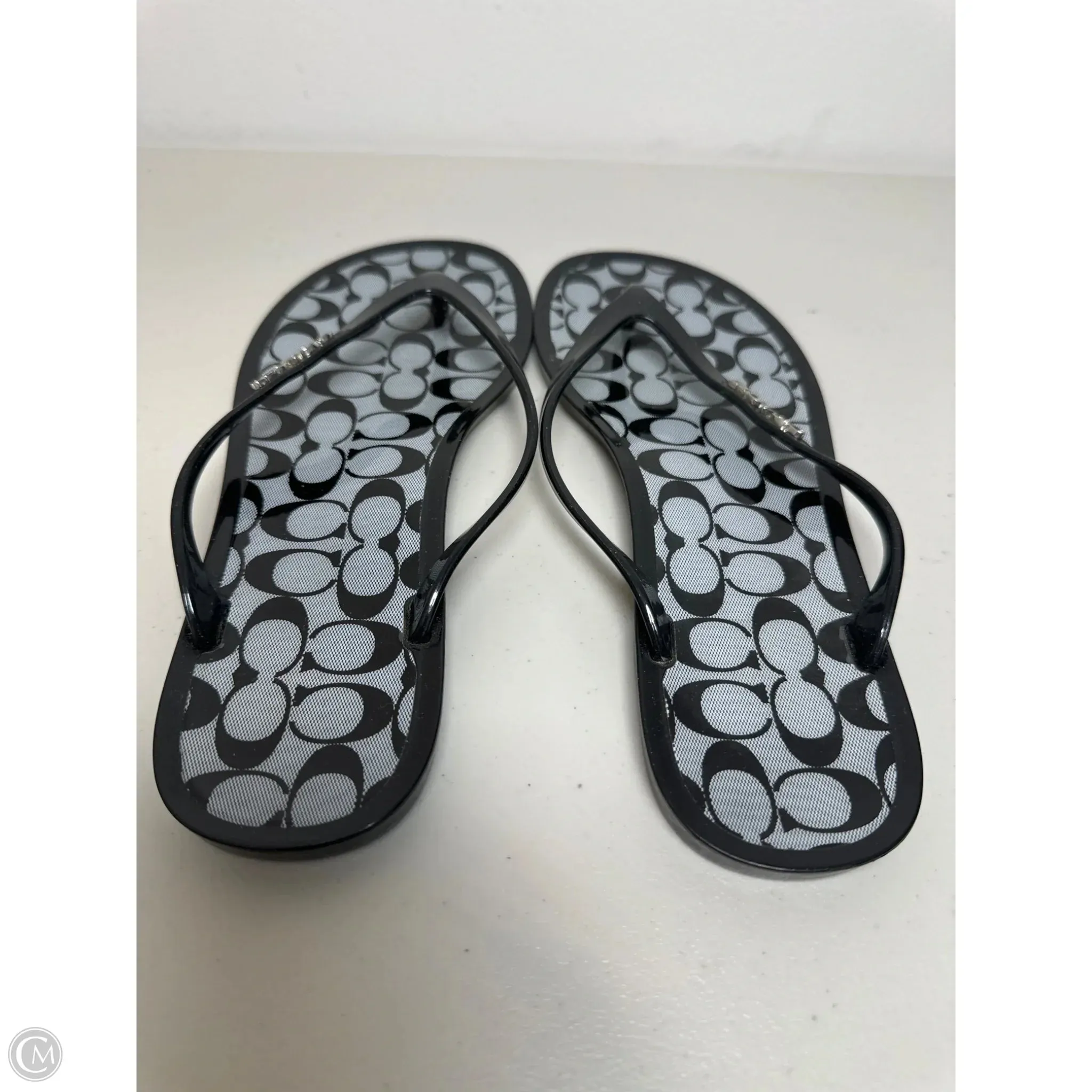 Sandals Designer By Coach In Black, Size: 6