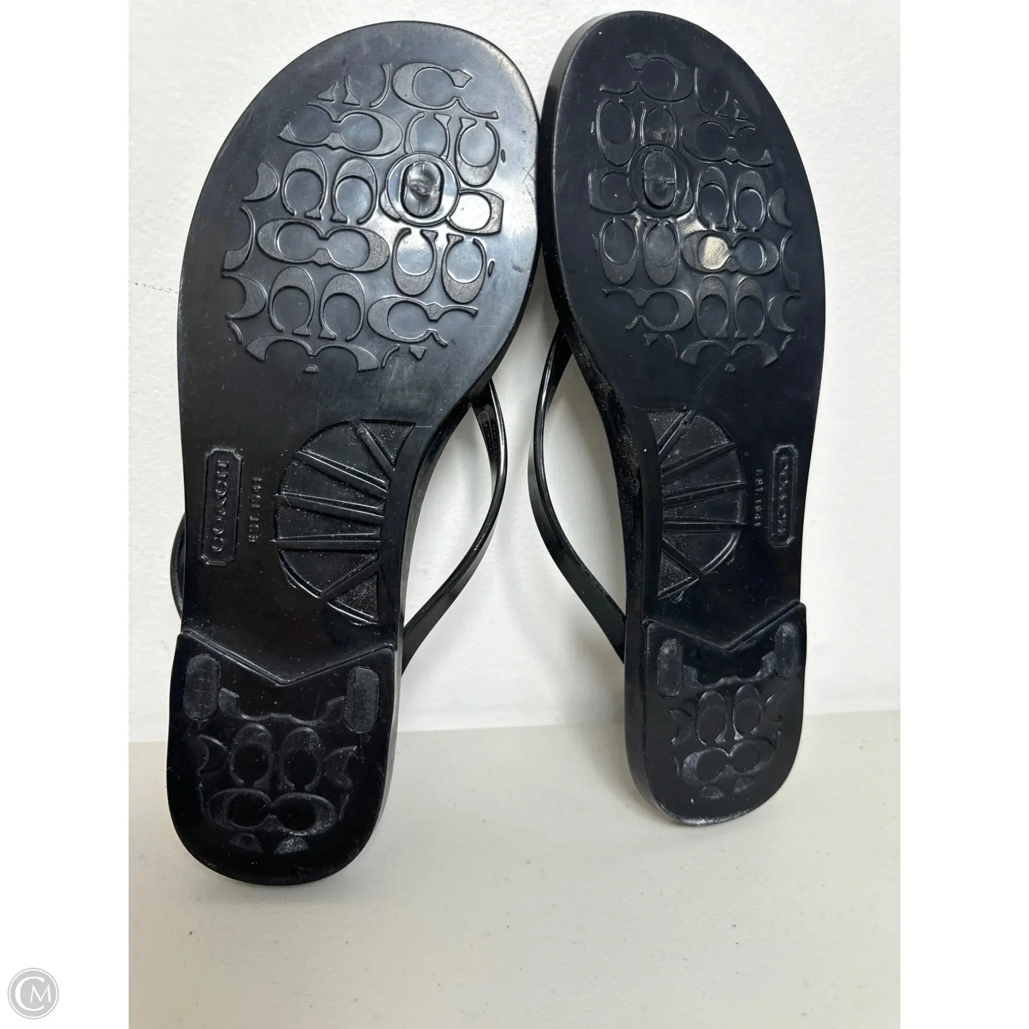 Sandals Designer By Coach In Black, Size: 6