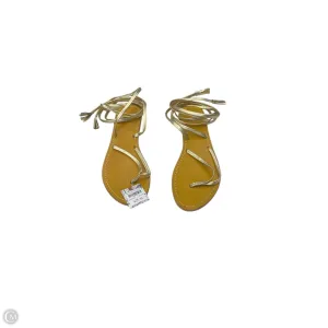Sandals Flats By Pilcro In Gold, Size: 8