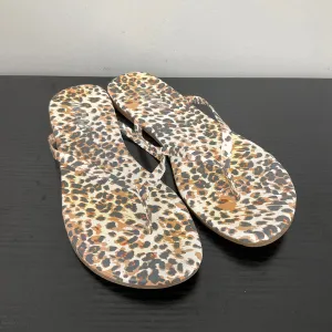 SANDALS FLIP FLOPS by AERIE In ANIMAL PRINT, Size: 7