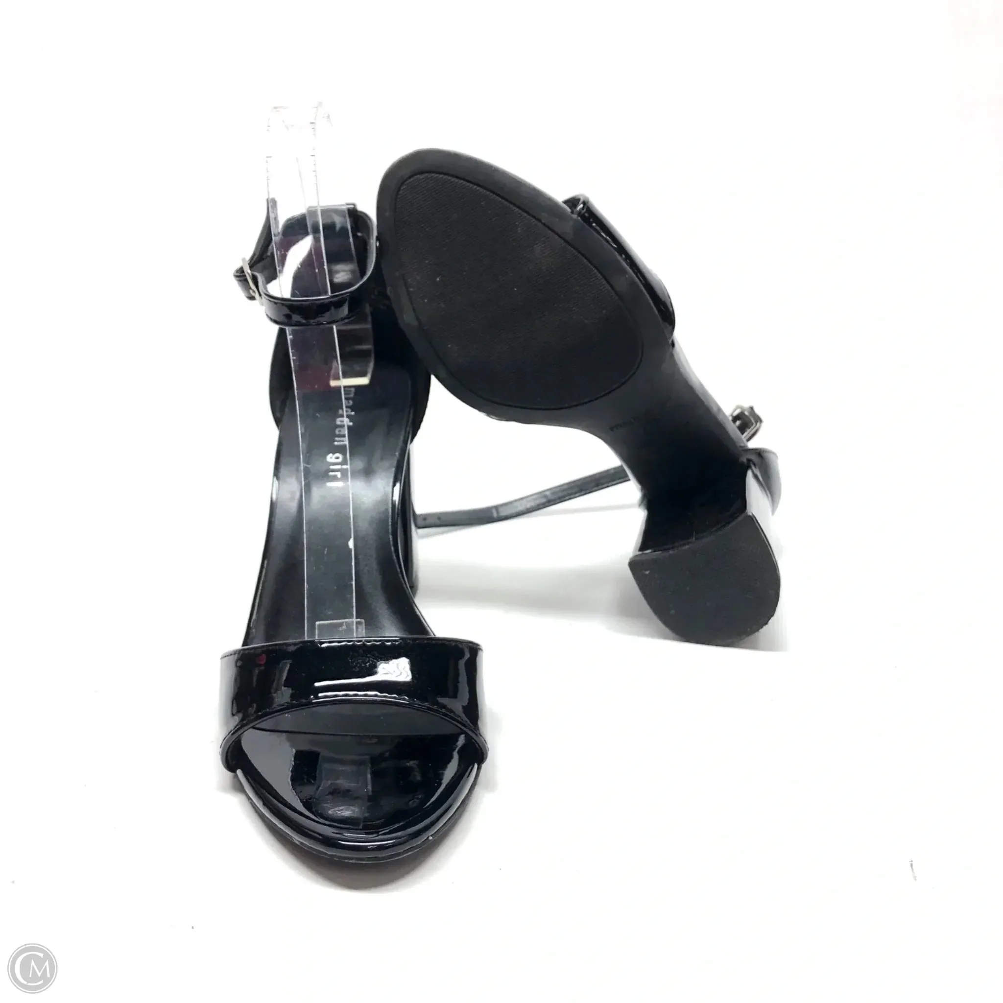 Sandals Heels Block By Madden Girl In Black, Size: 7.5