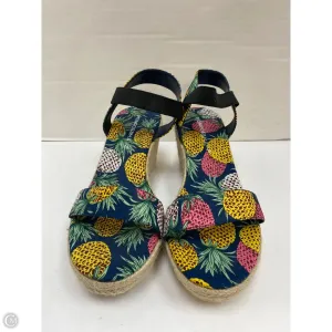 Sandals Heels Block By Monroe And Main In Navy, Size: 10