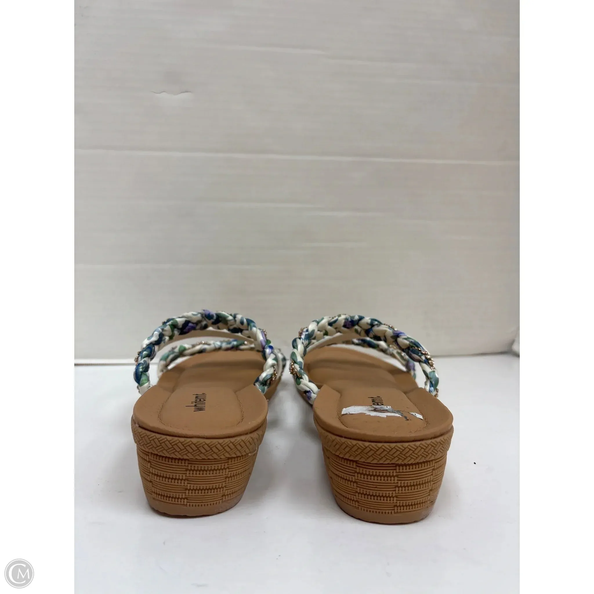 Sandals Heels Block By White Mountain In Blue, Size: 11