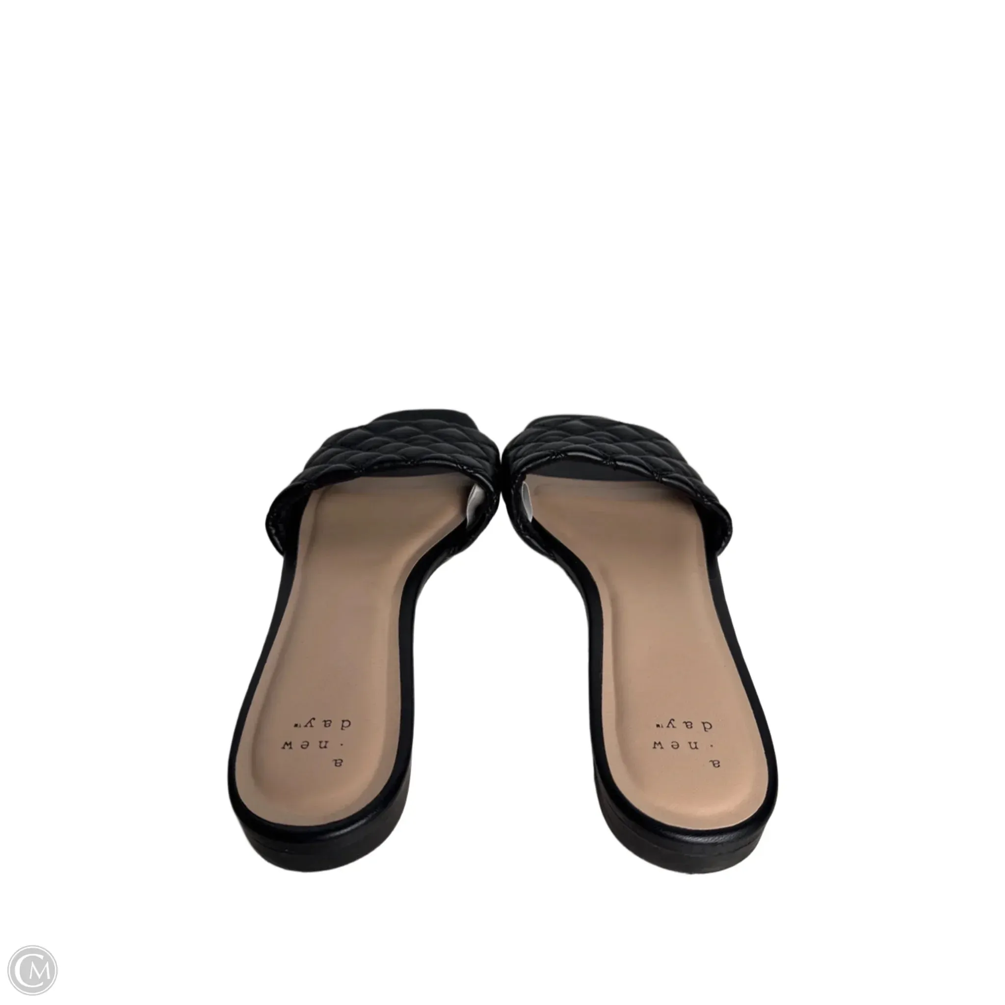 Sandals Heels Wedge By A New Day In Black, Size: 9