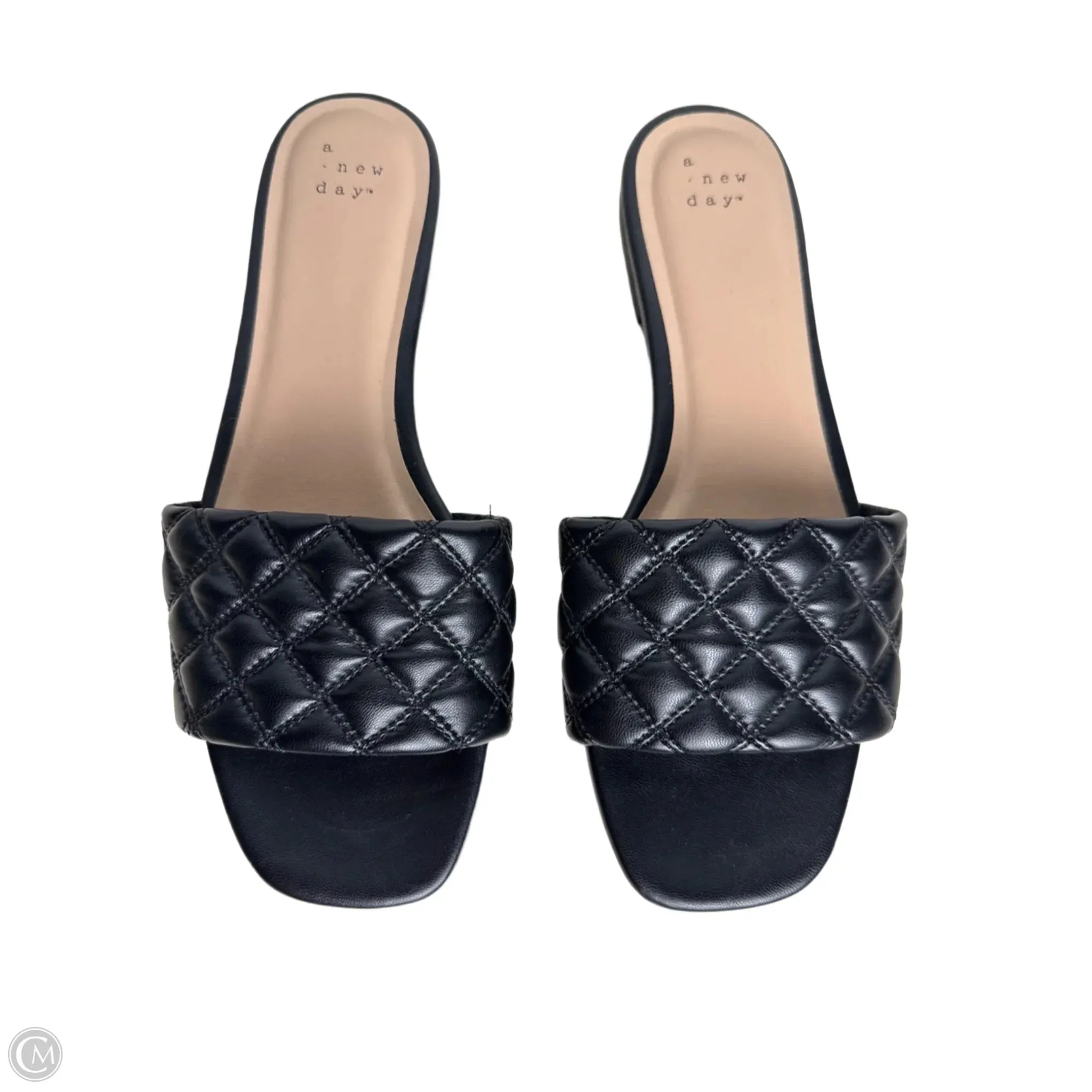 Sandals Heels Wedge By A New Day In Black, Size: 9