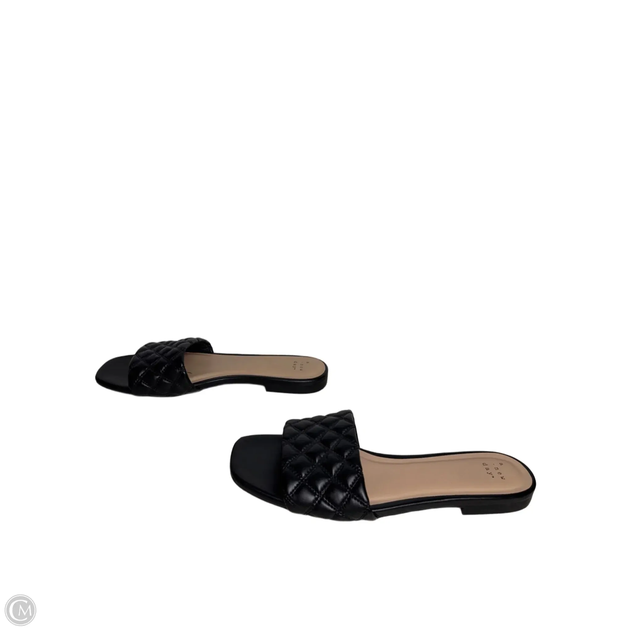 Sandals Heels Wedge By A New Day In Black, Size: 9