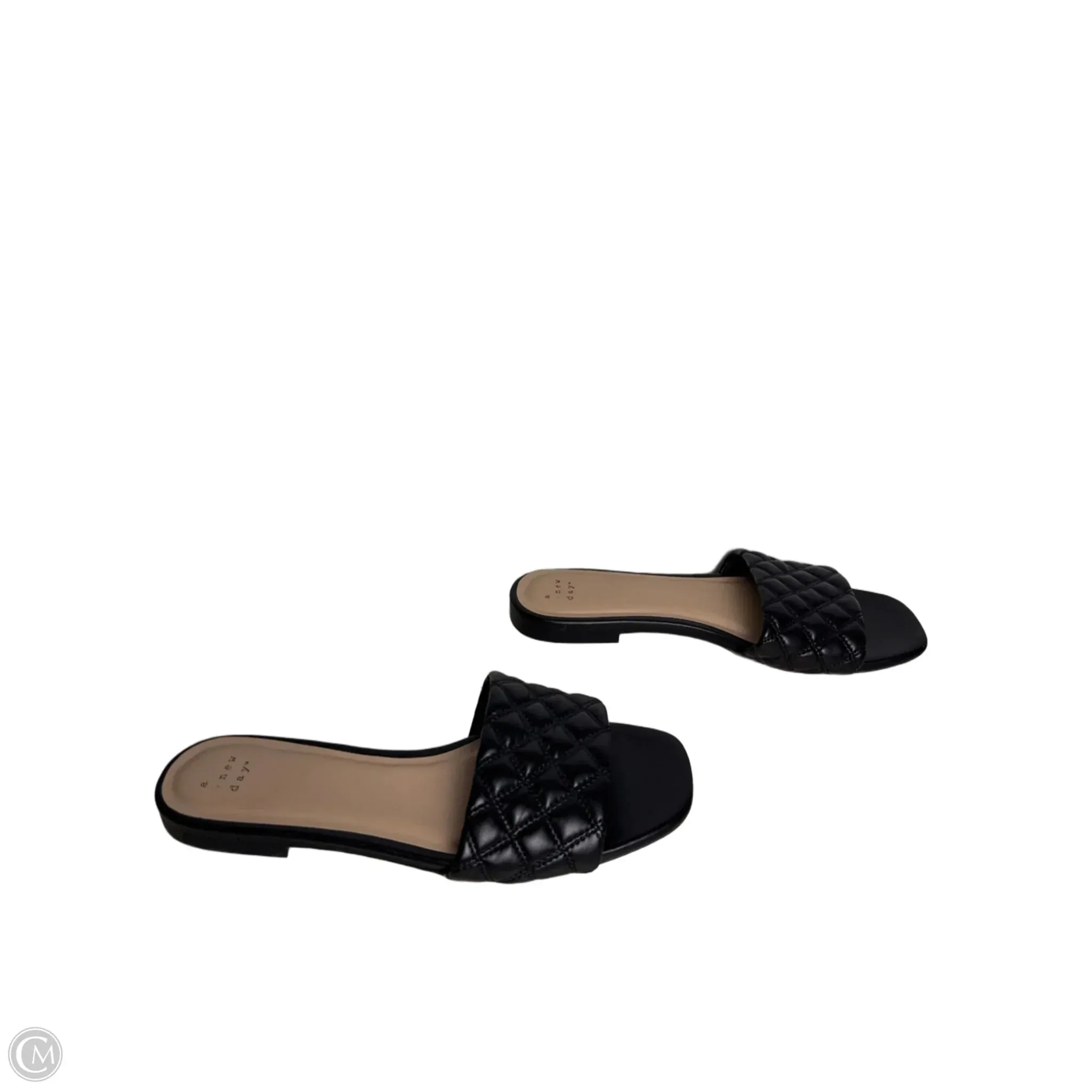 Sandals Heels Wedge By A New Day In Black, Size: 9