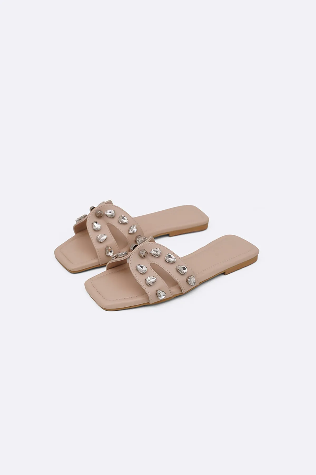 STUDDED CRYSTAL SLIDES