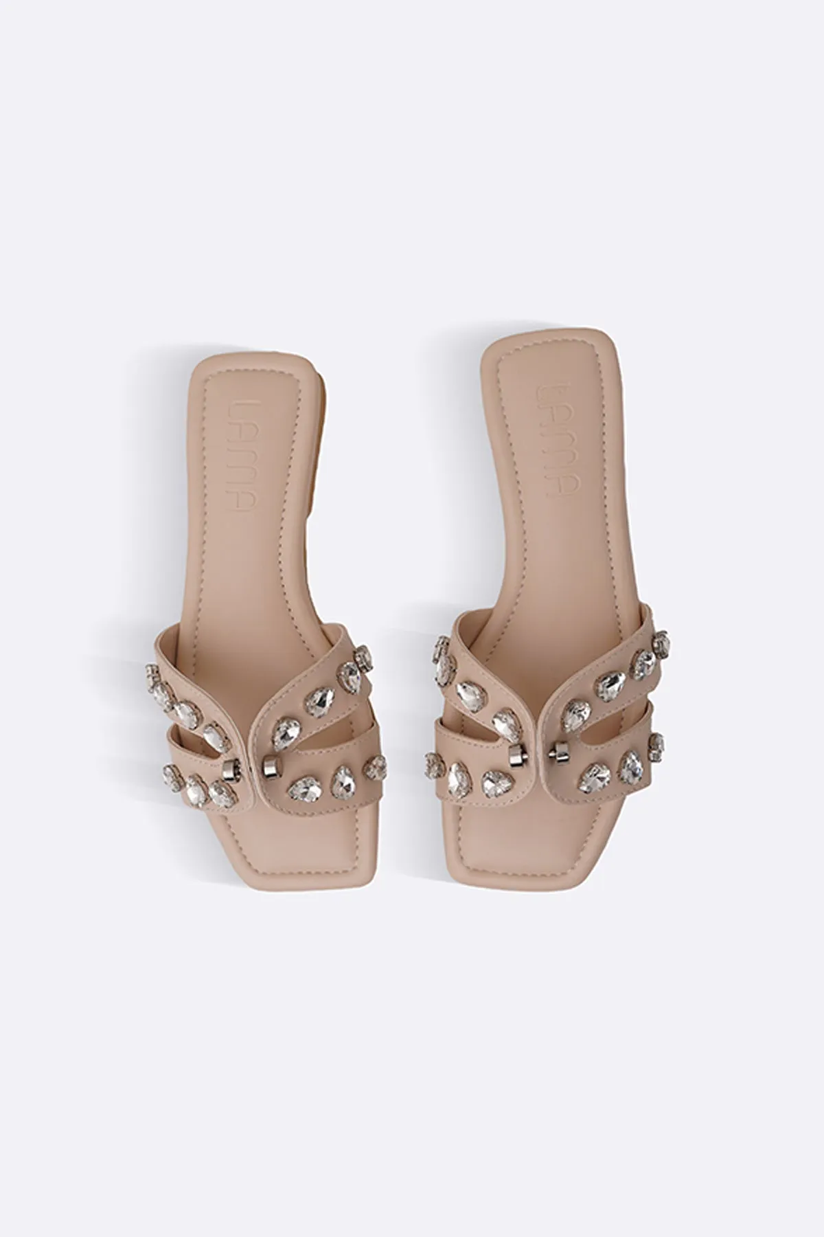 STUDDED CRYSTAL SLIDES