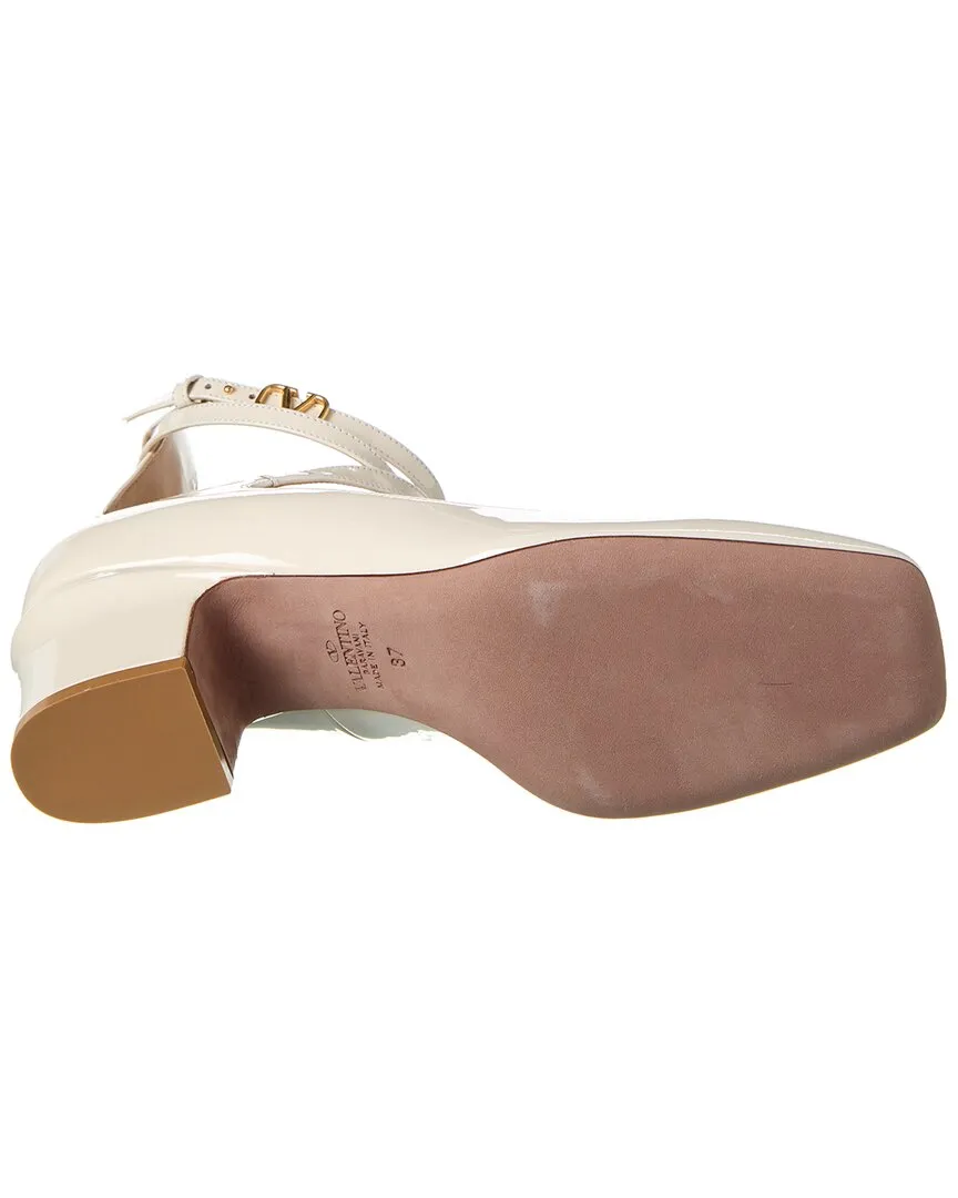 Valentino VLogo Tan-Go 60 Patent Pump