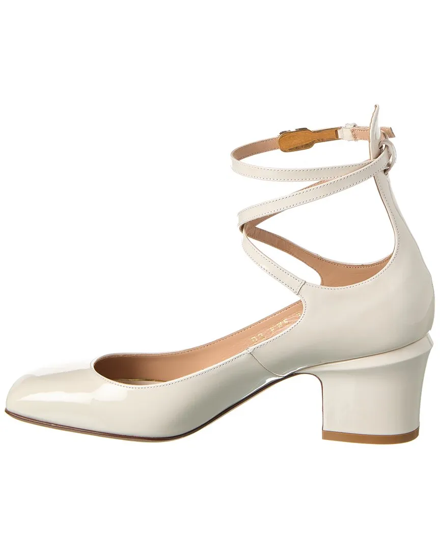 Valentino VLogo Tan-Go 60 Patent Pump