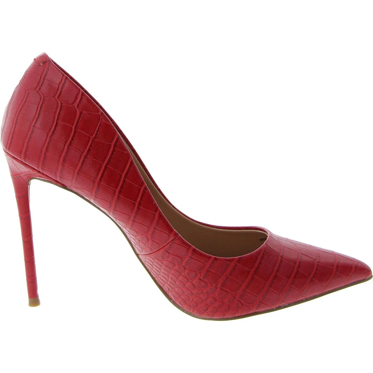 Vida Womens Faux Leather Pointed Toe Pumps