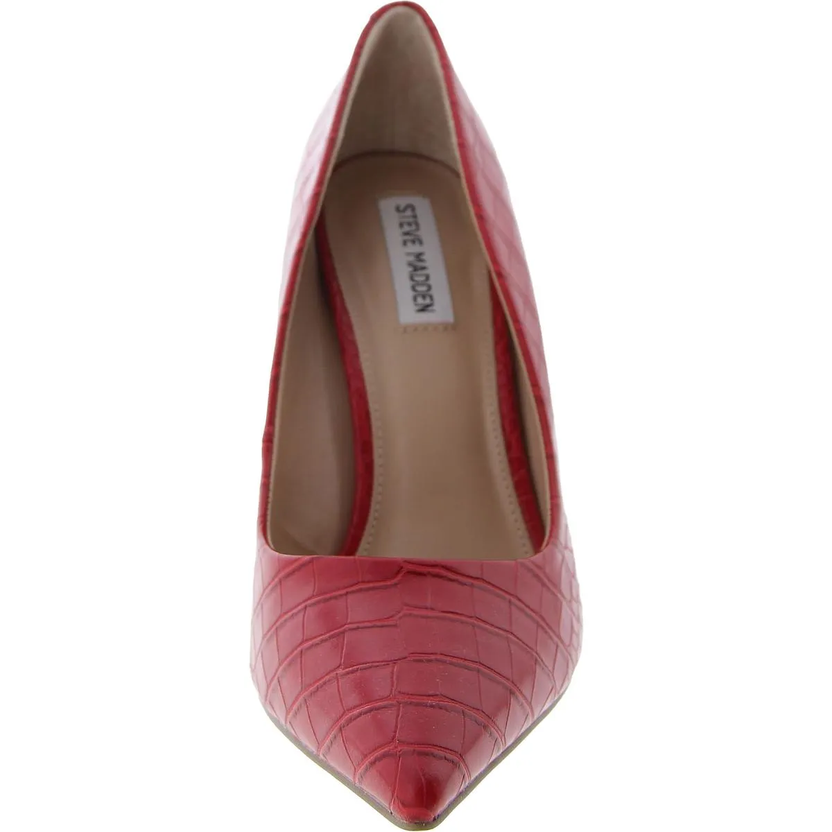 Vida Womens Faux Leather Pointed Toe Pumps