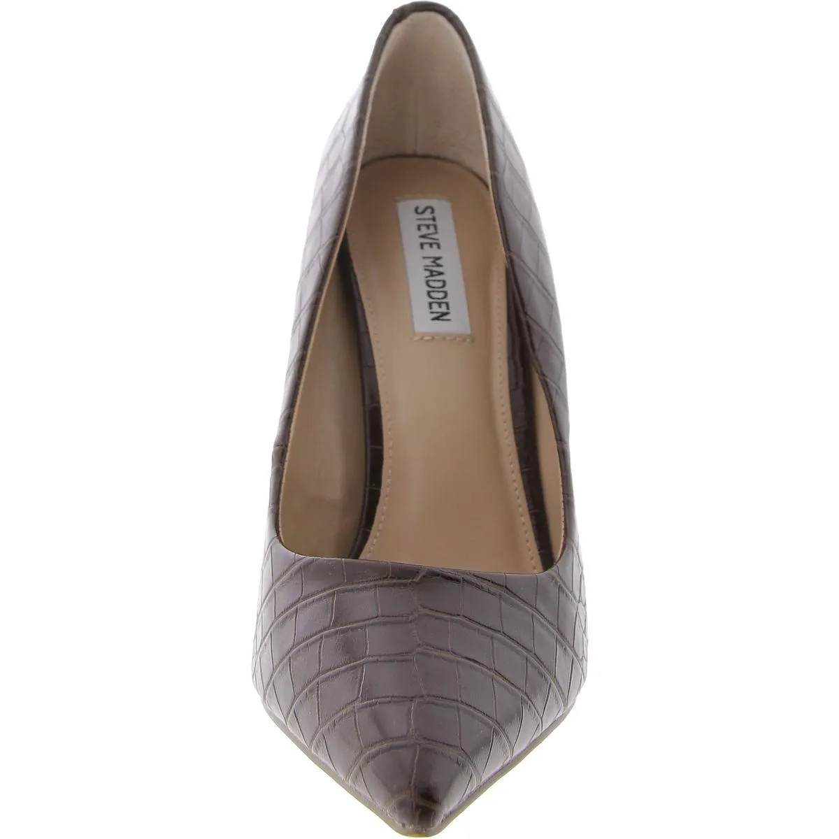 Vida Womens Faux Leather Pointed Toe Pumps