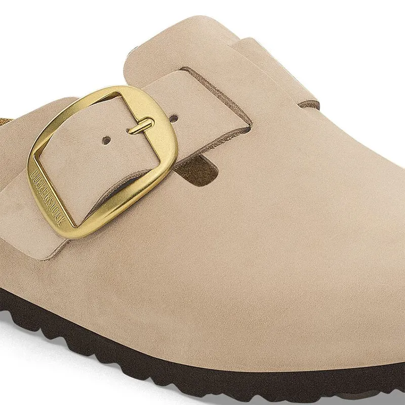 Women's Boston Big Buckle Narrow Sandcastle Nubuck