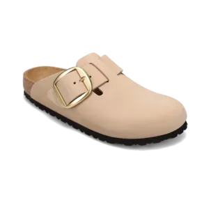 Women's Boston Big Buckle Narrow Sandcastle Nubuck