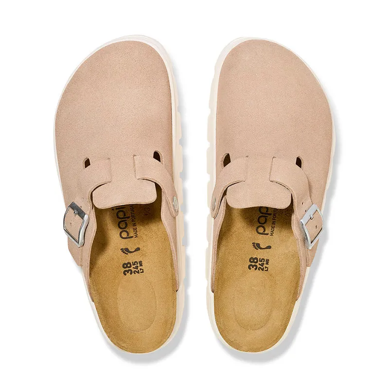 Women's Boston Chunky Narrow Warm Sand Suede