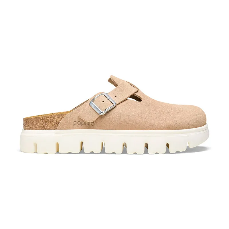 Women's Boston Chunky Narrow Warm Sand Suede