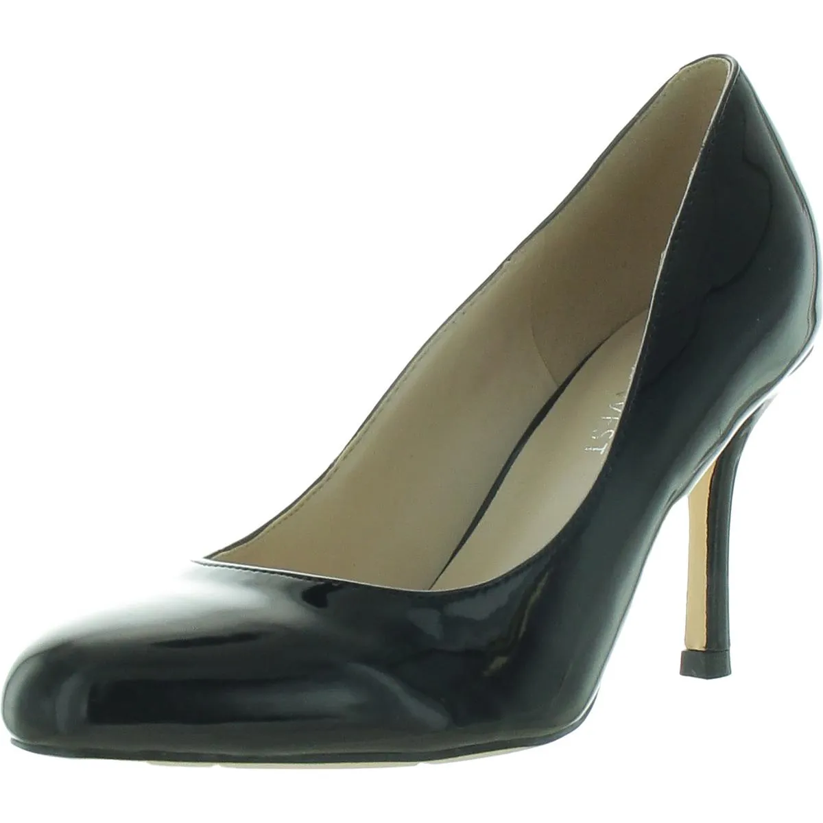 Womens Cushioned Footbed Faux Leather Pumps