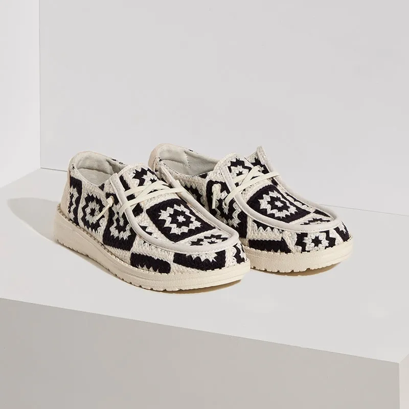 Women's Wendy Cottage Crochet Black/Multi