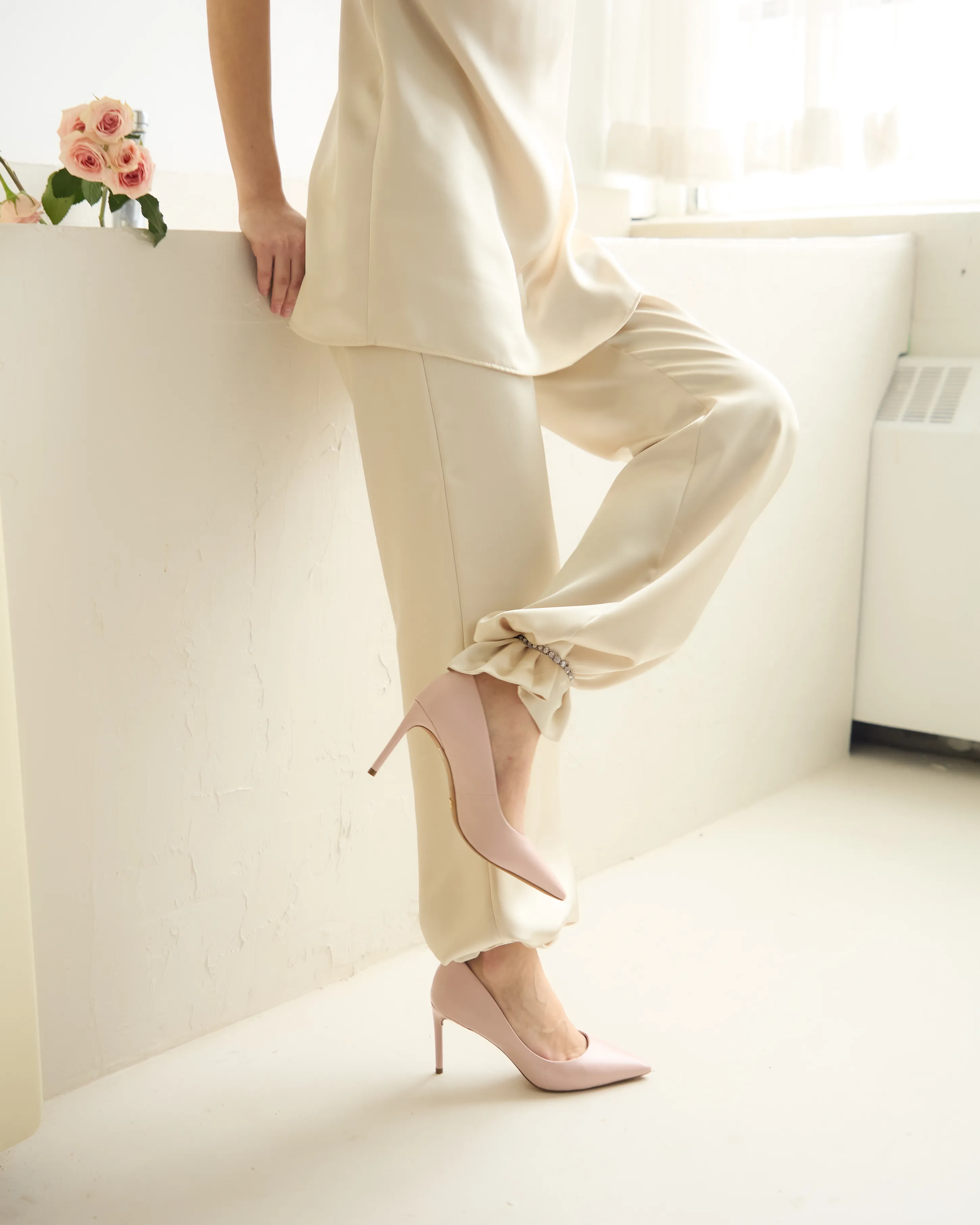 Zinnia Pink Leather
